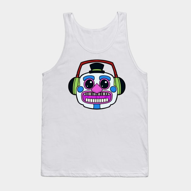 DJ Music Man - FNaF Tank Top by WhiteRabbitWeirdo